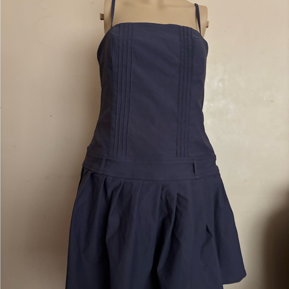 Elegant Navy Blue Women's Dress